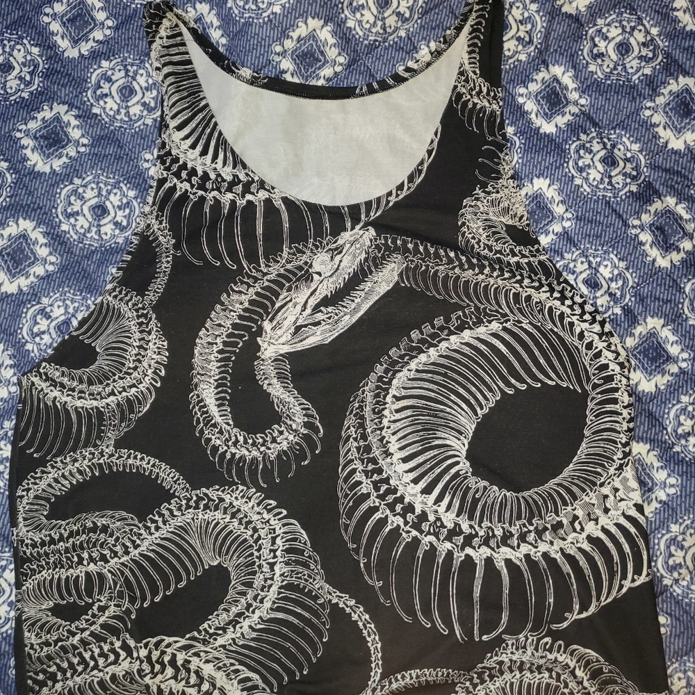TRADE PENDING FOR DISO ONLY Blackmilk dead snake tank dress, euc XL - Picture 2 of 13